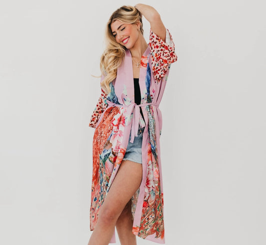 Peacock Summer Kimono